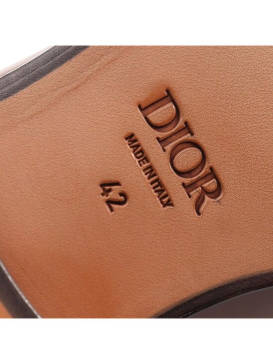 Dior Loafers Leather Brown main image 9